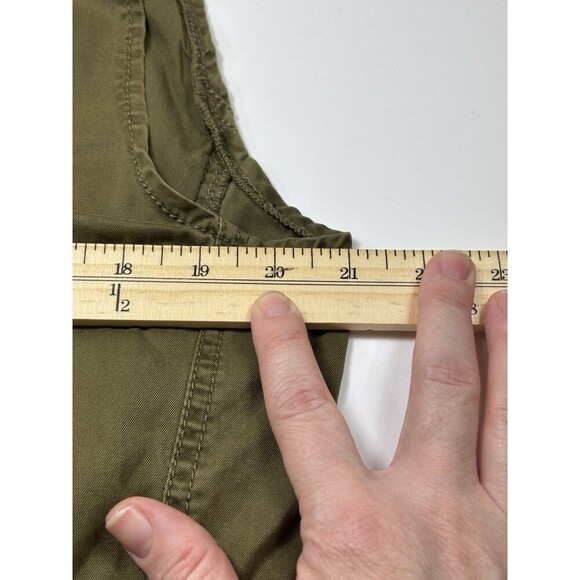 Maison Scotch by Scotch & Soda Cargo Utility Vest Olive Green Medium Drawstring - Picture 7 of 15